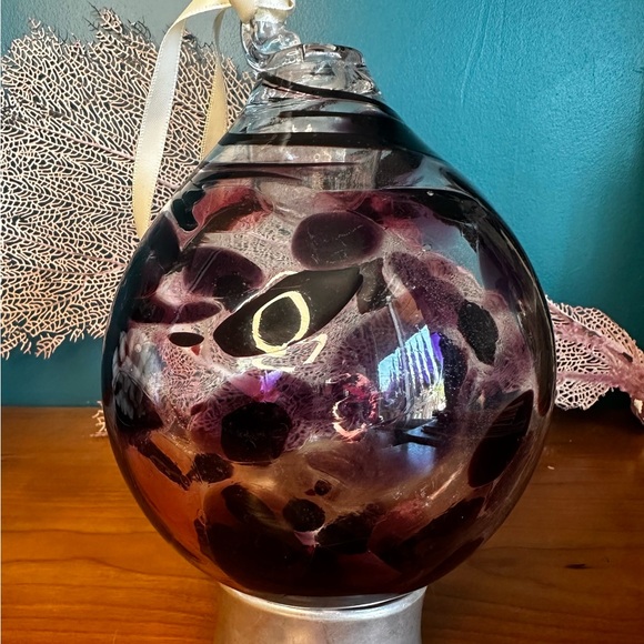 NWT Vintage Blown Glass Hanging Balloon Scent Ball / Oil Diffuser / Sun Catcher - Picture 4 of 5